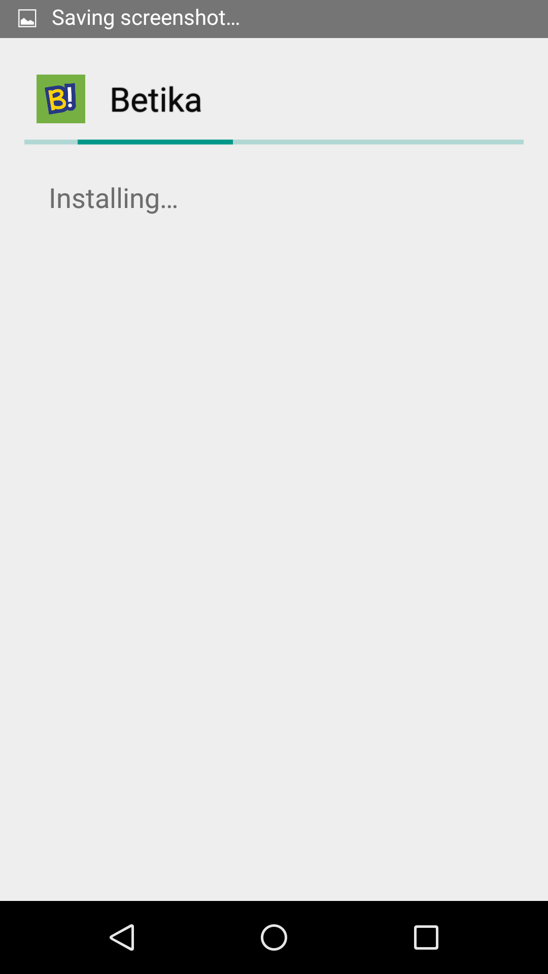 Screenshot of Betika App